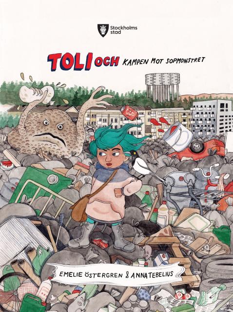 Book cover - Toli och kampen om sopmonstret